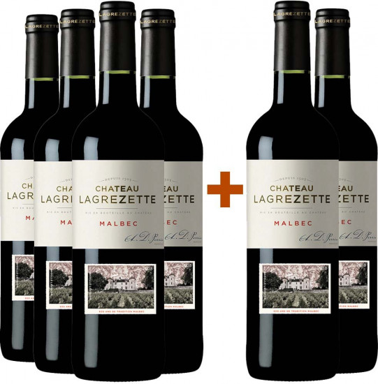 4+2 Paket Château Lagrézette 2018 - Château de Lagrézette