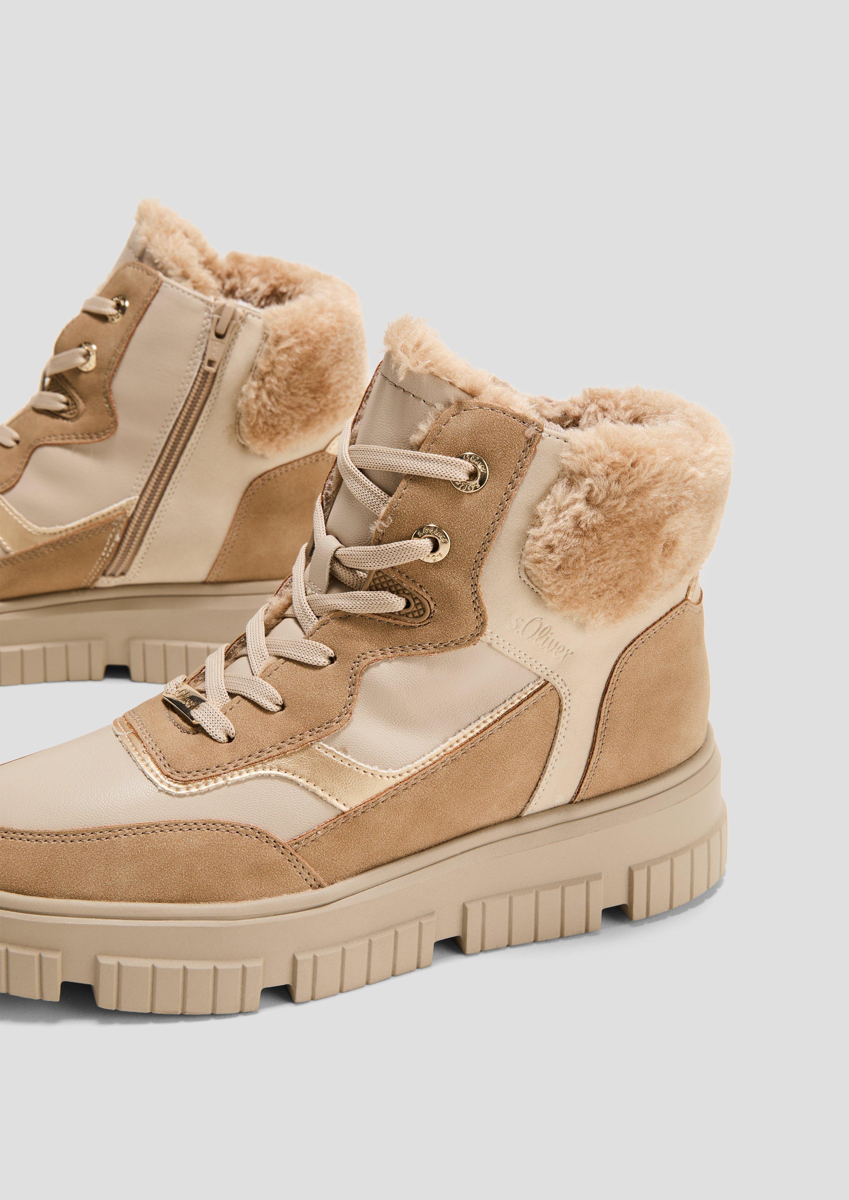 Boots im Materialmix  6008559-448
