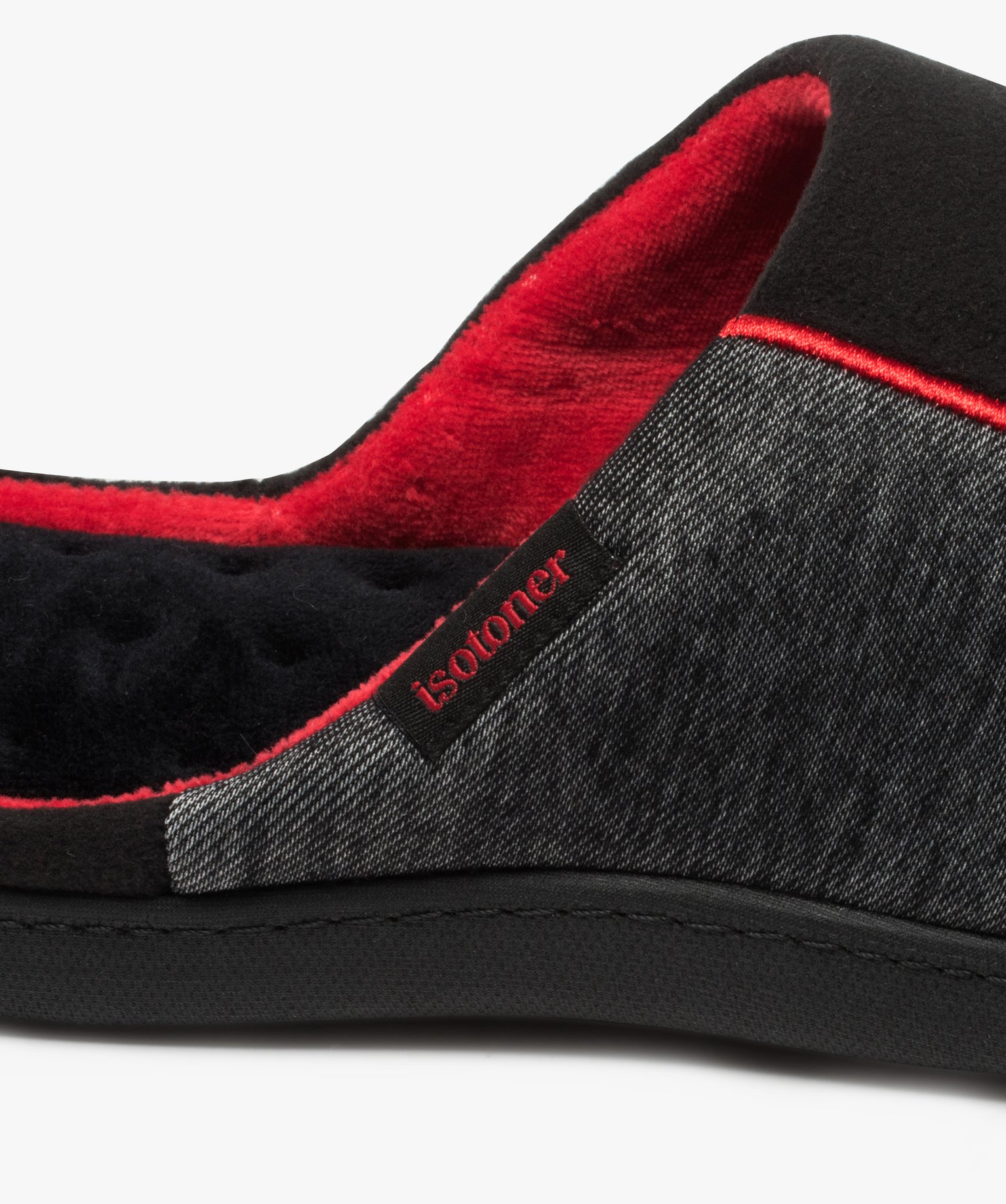 Chaussons homme mules d’intérieur en velours - Isotoner | GEMO