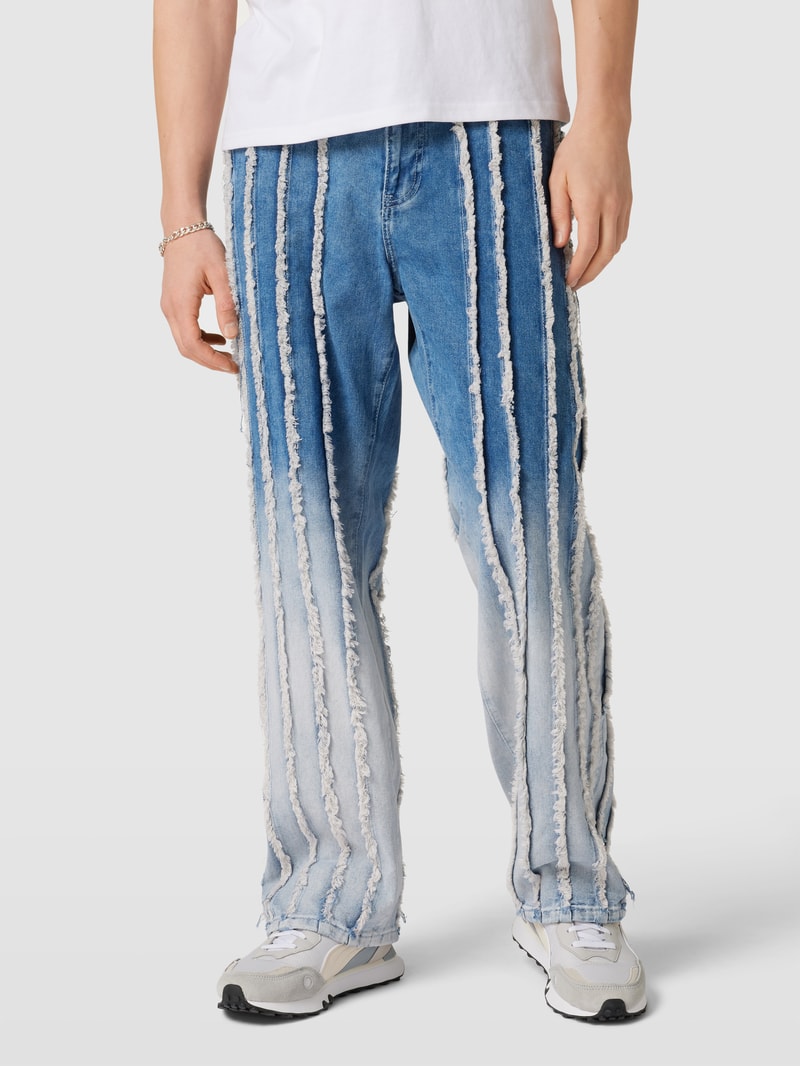 Jeans mit Farbverlauf in jeans