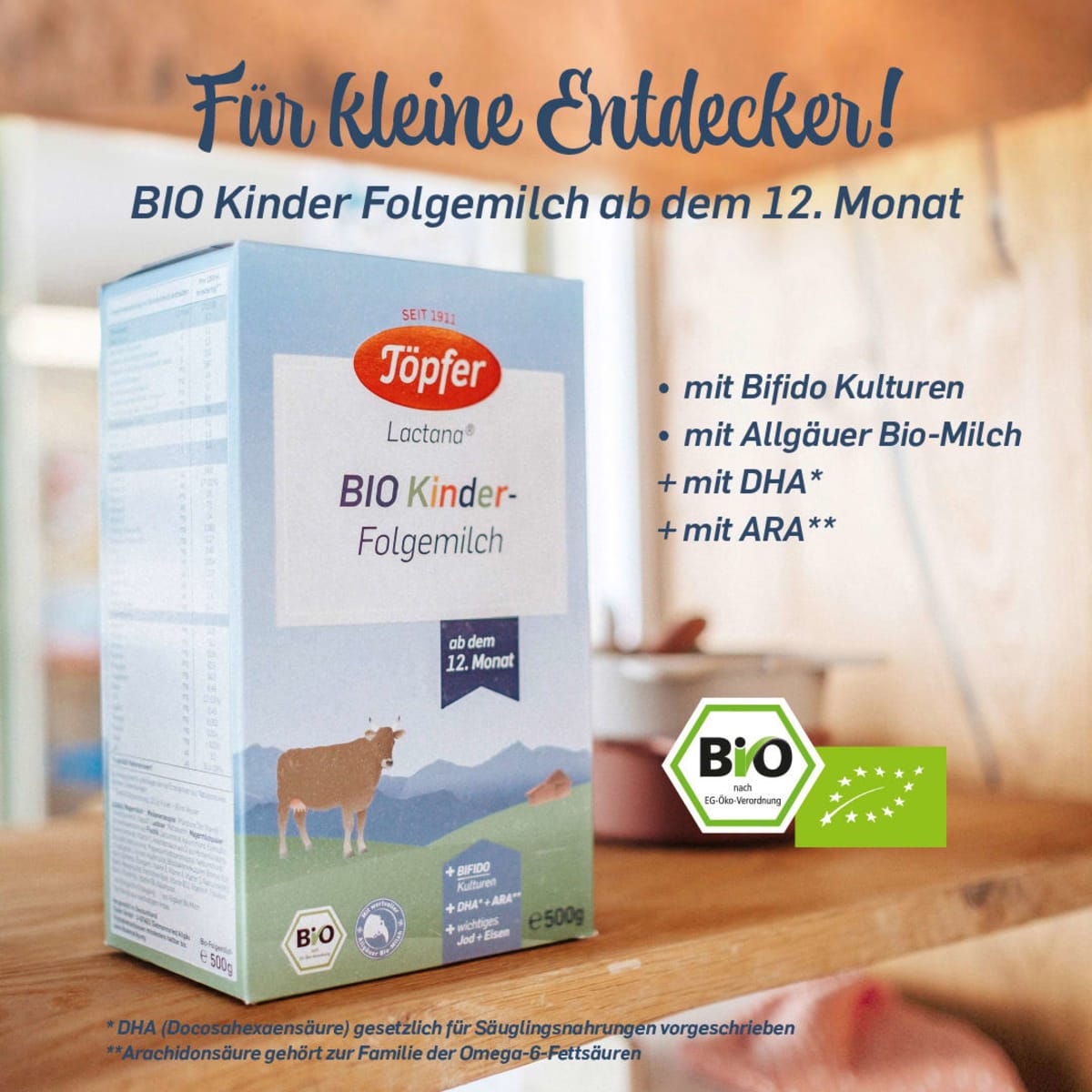 Folgemilch Kinder ab dem 12. Monat, 500 g
