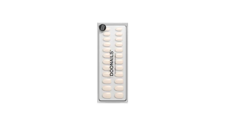 DOONAILS Soft Gel Press Ons Cheesecake Medium Round Cheescake - Cheescake