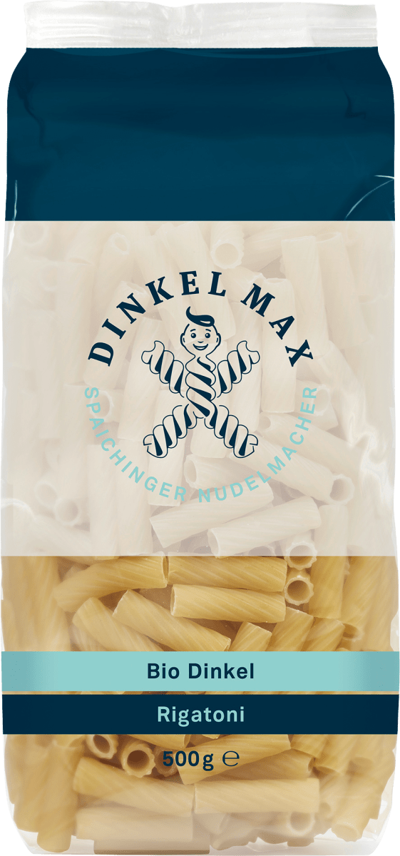 Nudeln, Rigatoni aus Dinkel, 500 g
