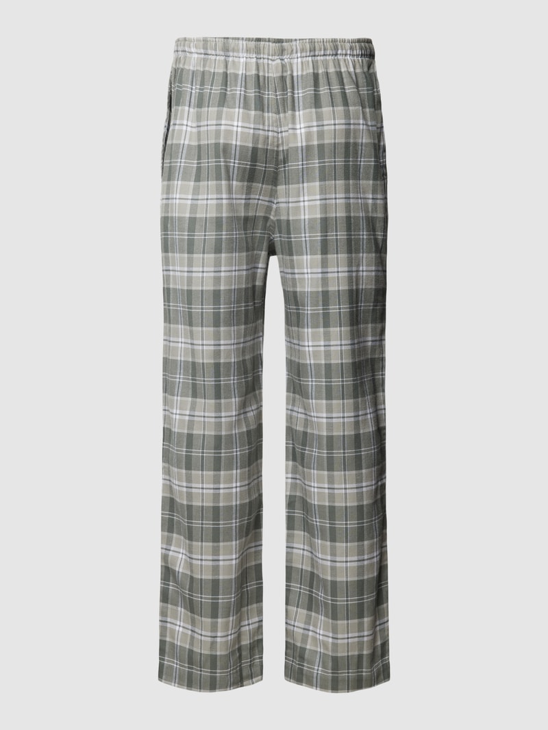 Pyjama-Hose mit Allover-Muster in mittelgrau