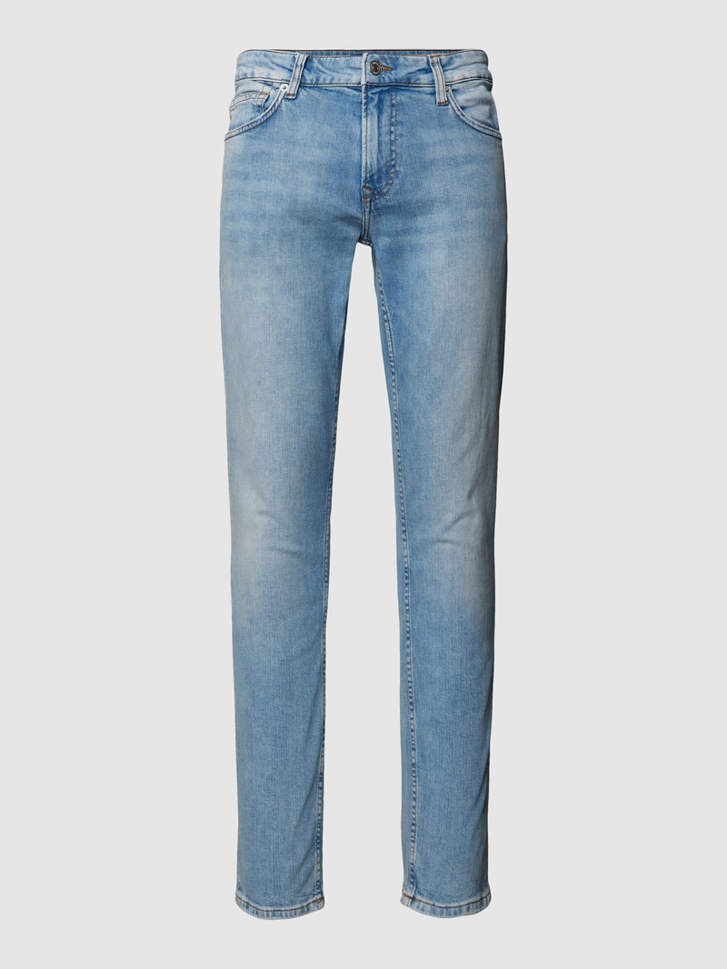 Slim Fit Jeans mit Eingrifftaschen Modell 'LOOM' in jeans