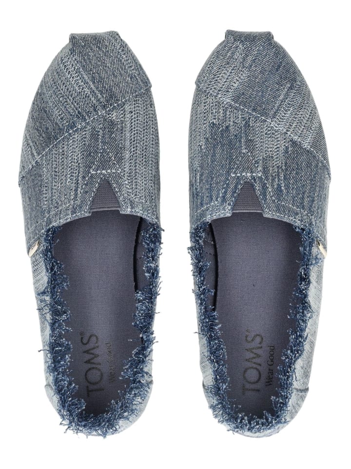 TOMS Slipper in Blau günstig kaufen
