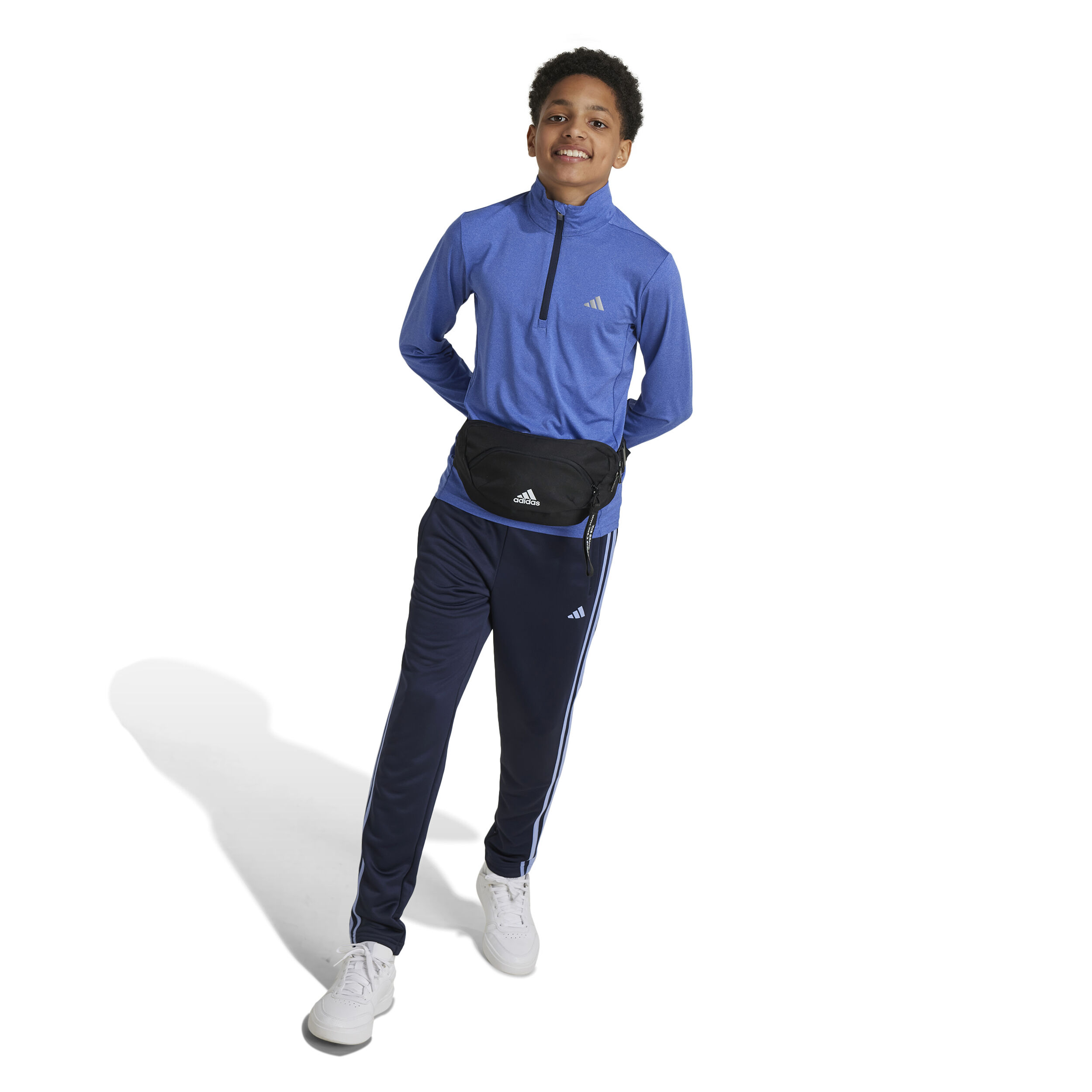 HEA 1/2 Zip Longsleeve Kinder - Blau