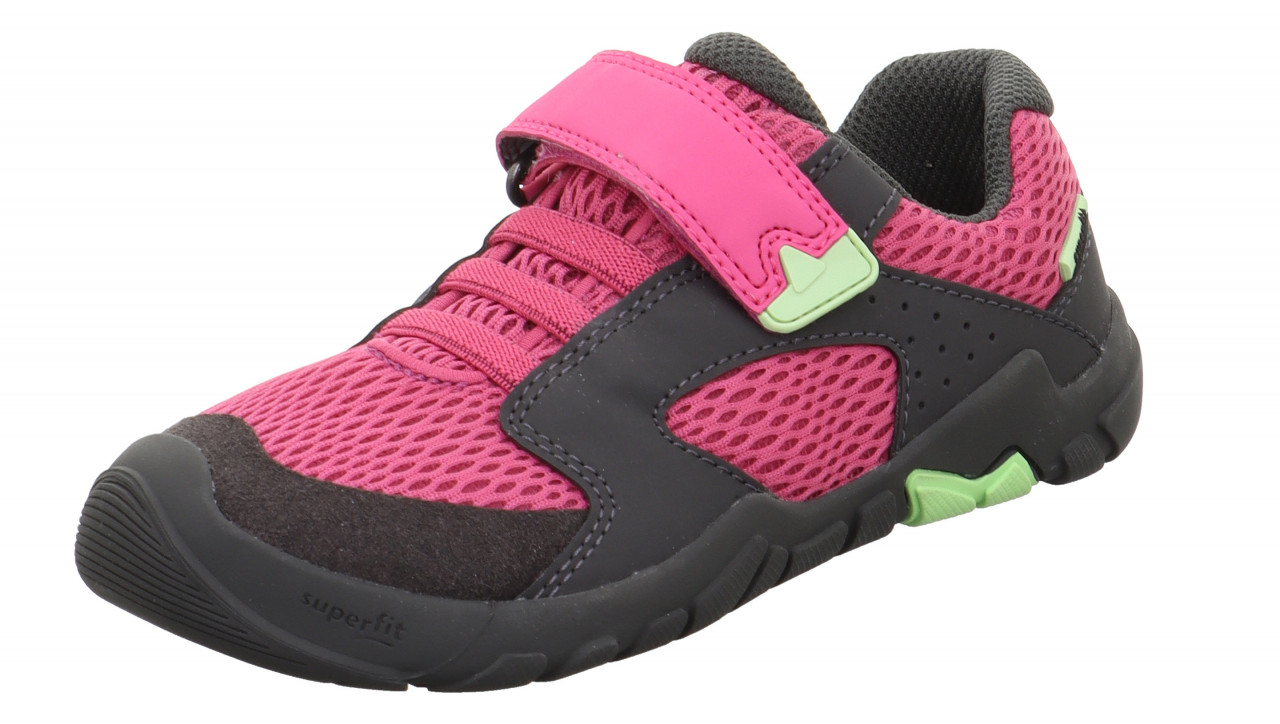 TRACE - Pink/GrauSneaker low mit Klettverschluss