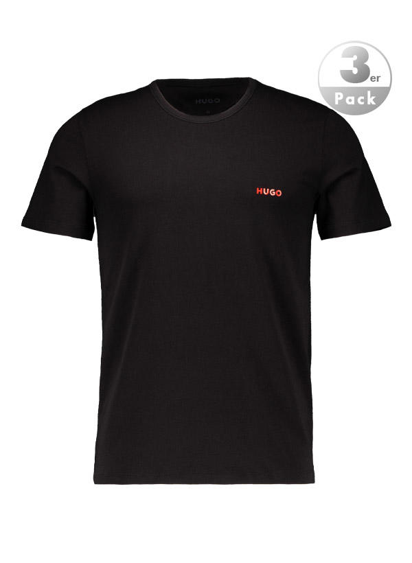 HUGO, T-Shirts, Regular Fit, Baumwolle, schwarz