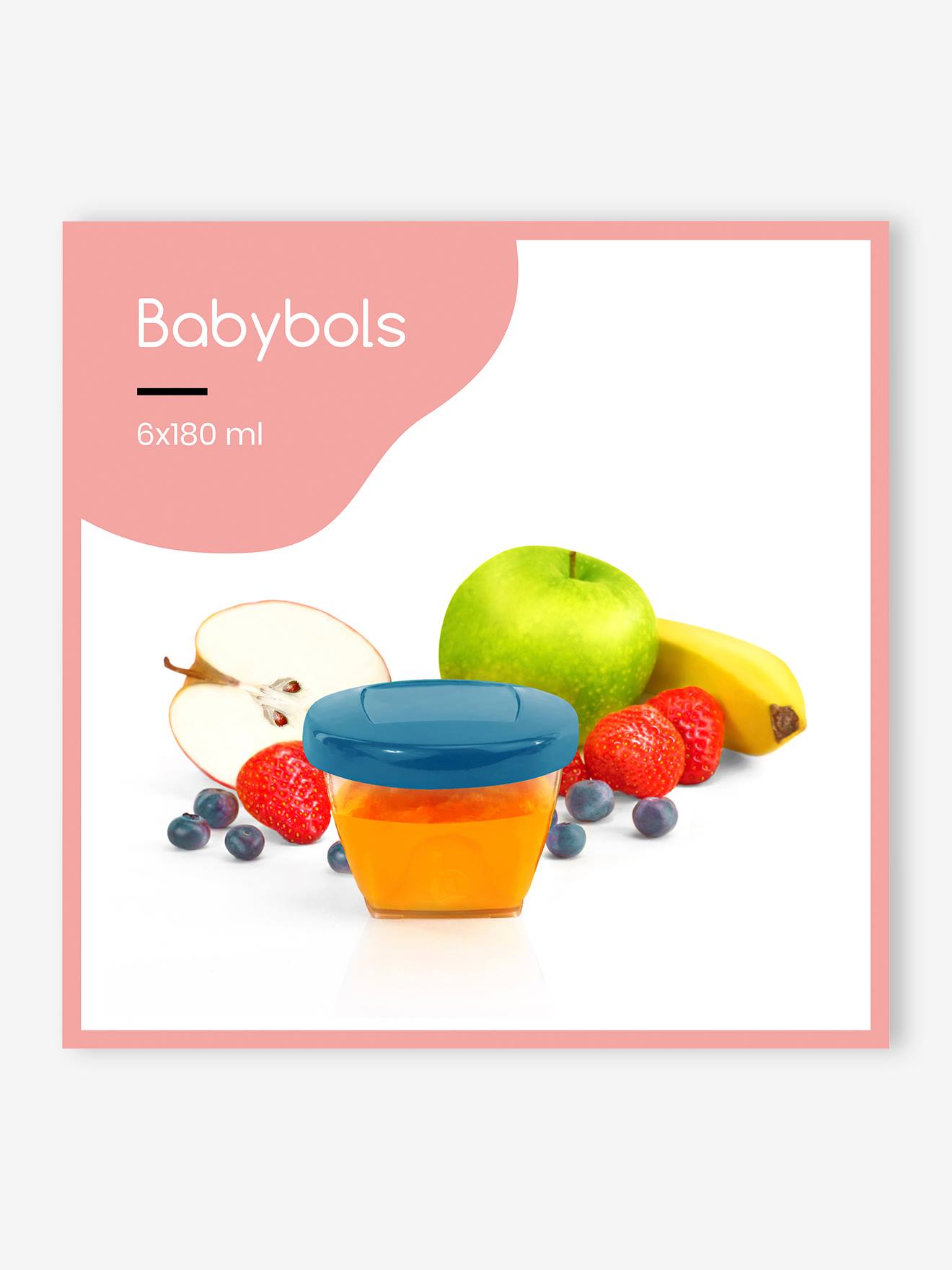 Babymoov 6er-Set Vorratsdosen BABYBOL 180 ml BABYMOOV - farblich sortiert