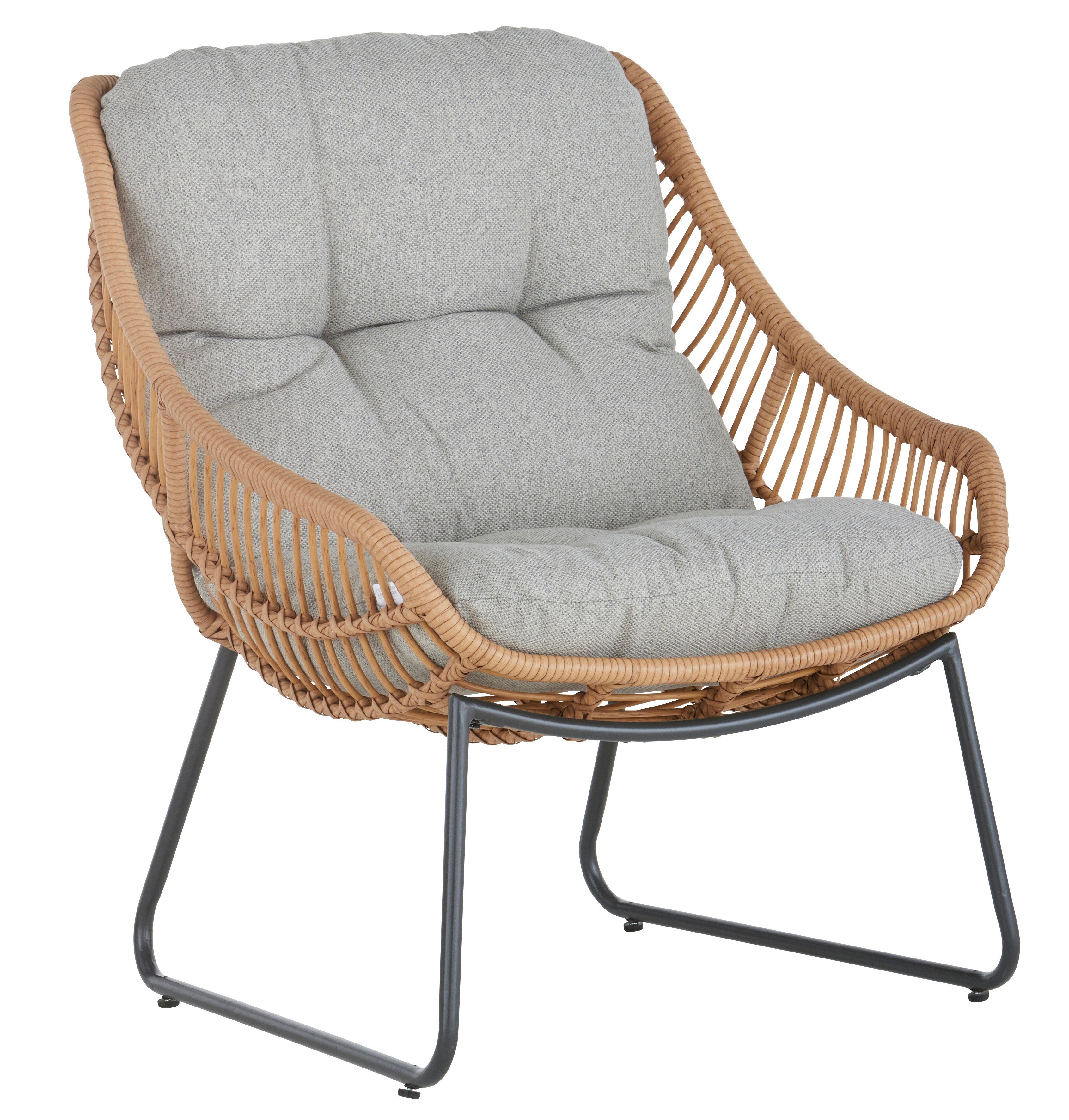 Guido Maria Kretschmer Home&Living Gartenlounge-Set Naxos, (9-tlg), mit natürlichem Look und gemütlichen Kissen
