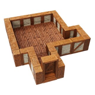 WarLock Tiles: Expansion Pack - Town & Village Straight Walls