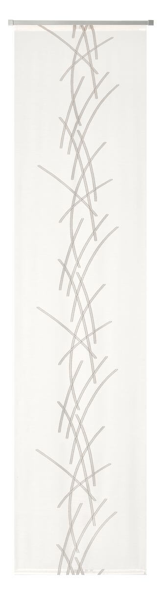 Neutex Schiebevorhang Carlina-S mit Alupaneelwagen Grau 60 x 245 cm