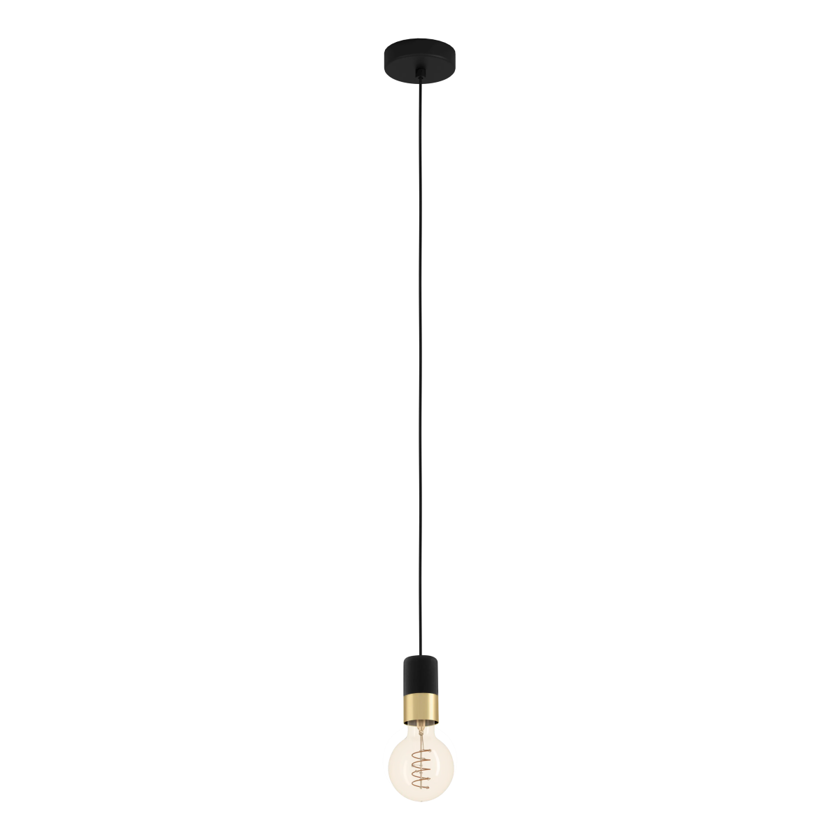Roomio 1-flg Pendelleuchte No. 9801 Schwarz Messing