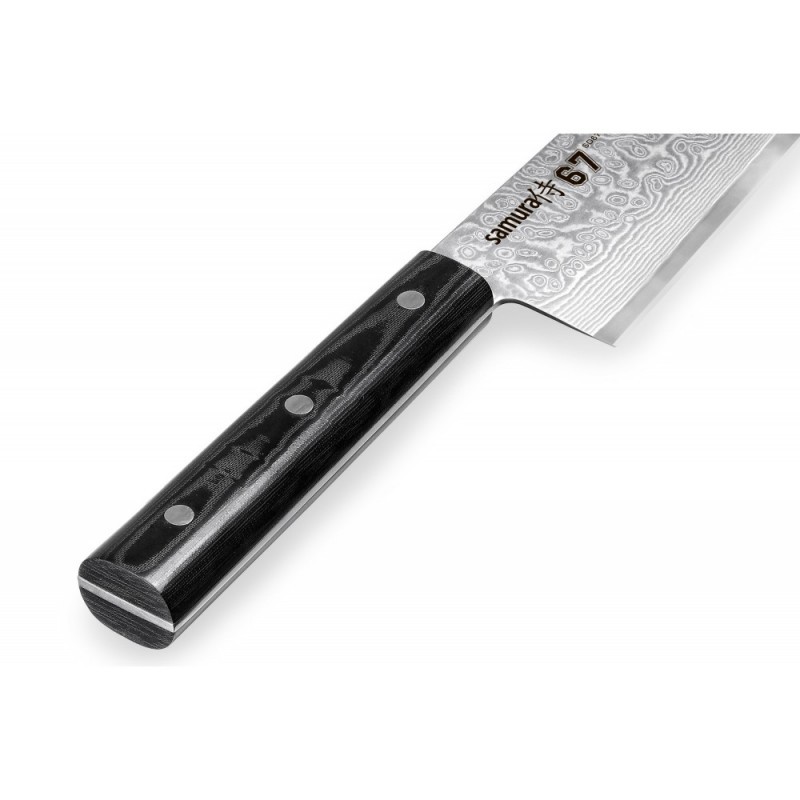Samura 67 Damaskus Santoku Messer aus Damaststahl 17,5 cm