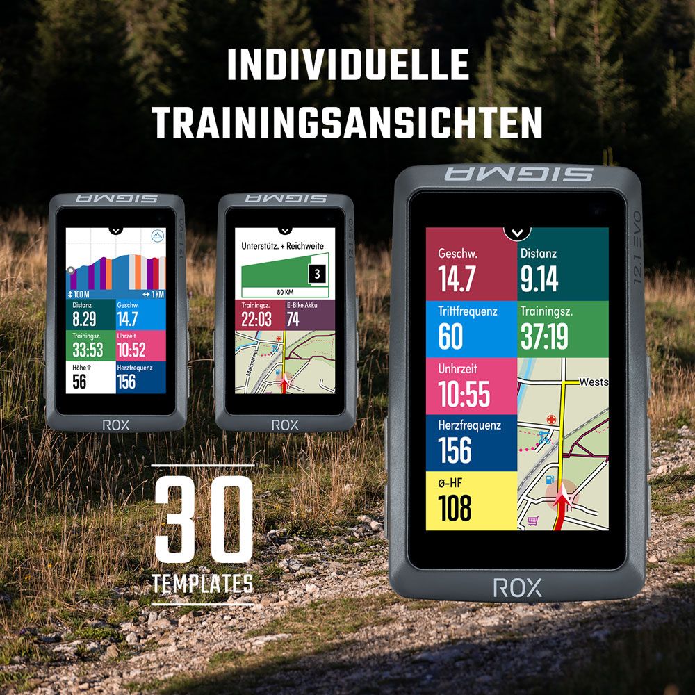 SIGMA ROX 12.1 EVO Sensor Set - GPS-Fahrrad Navigationssystem kaufen | Bike-Discount