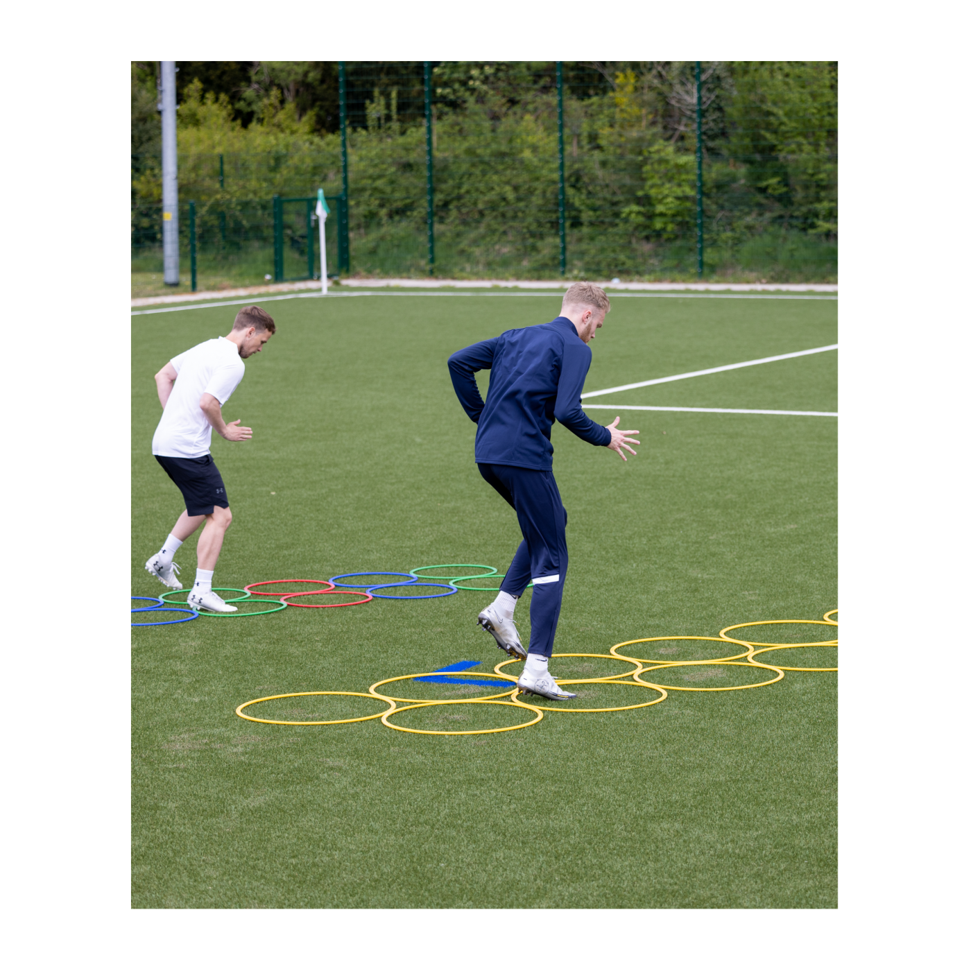 Cawila Koordinationsring | Trainingsringe Fußball | Durchmesser 50cm | Gelb