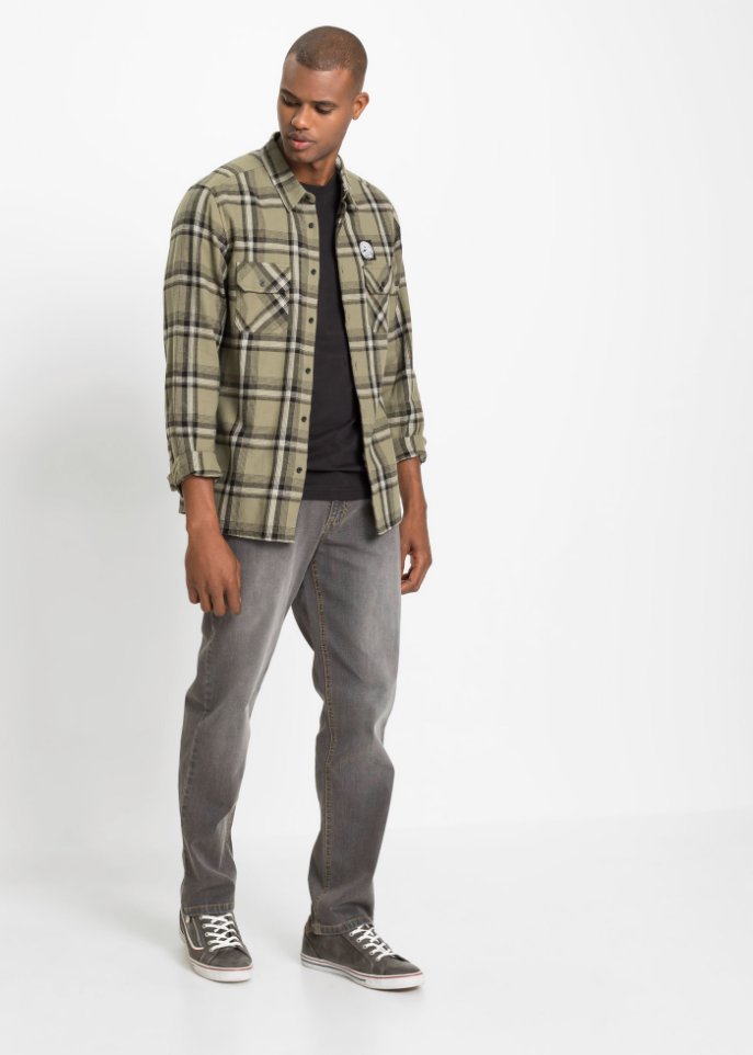 Regular Fit Stretch-Jeans, Straight (2er Pack)