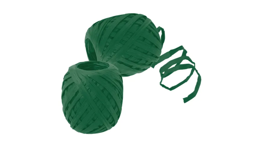 TRUBA GoGreen Raffia-Knäuel dunkelgrün 30 m