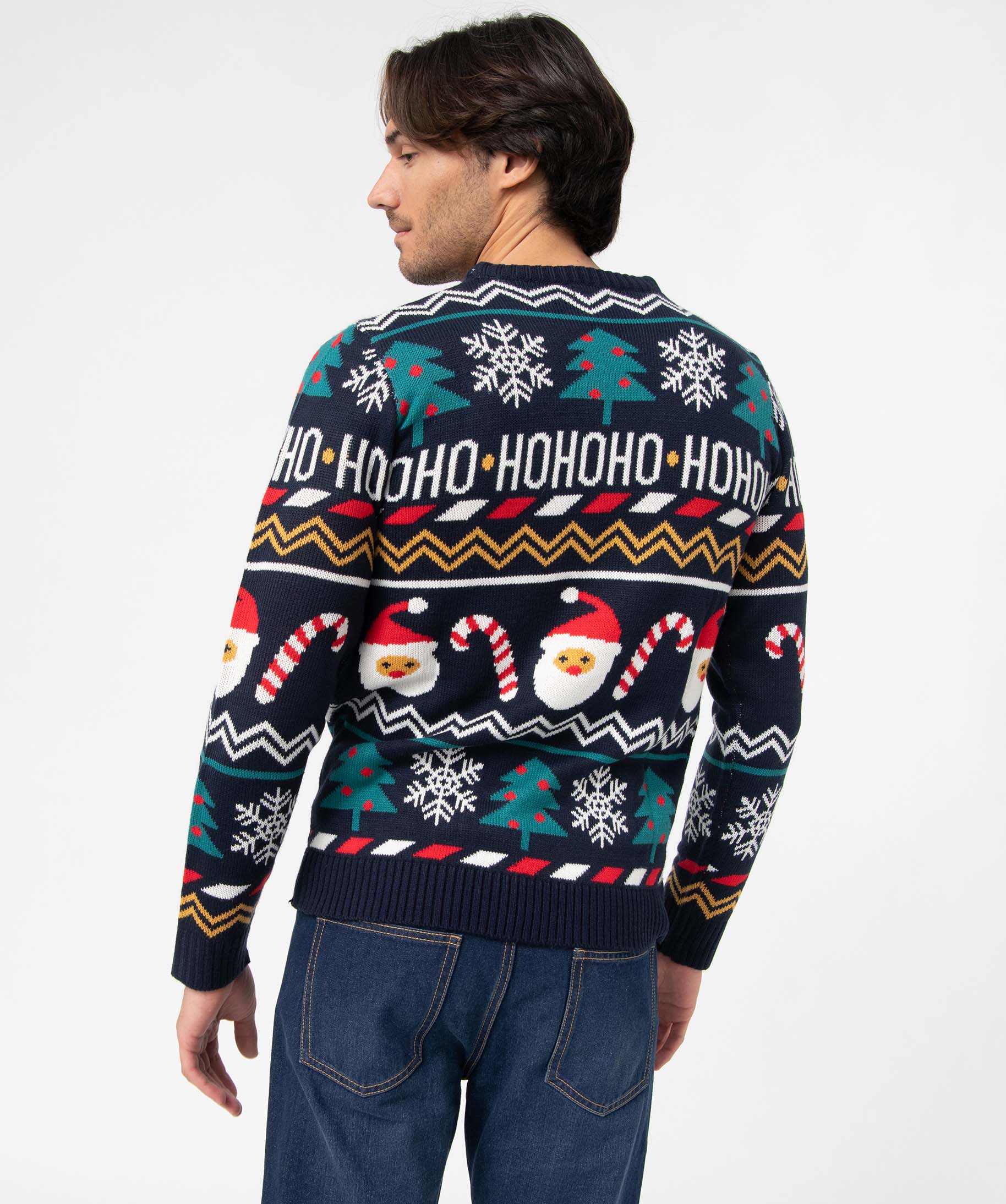 Pull de Nol homme à motif bleu fonce | GEMO