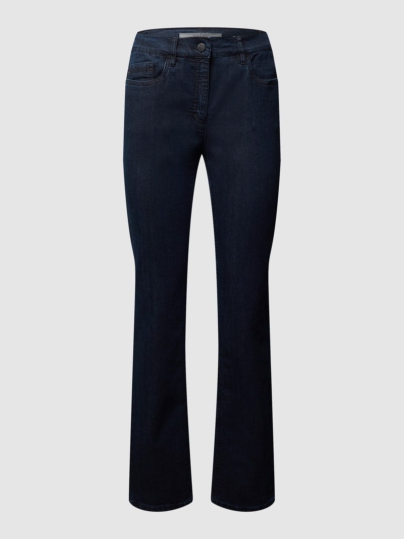 Rinsed Washed Comfort S Fit Jeans Modell CARLA in dunkelblau