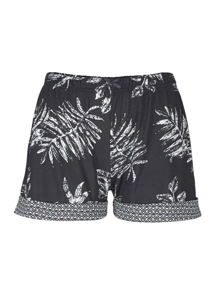 LASCANA Shorty in schwarz-gemustert günstig kaufen