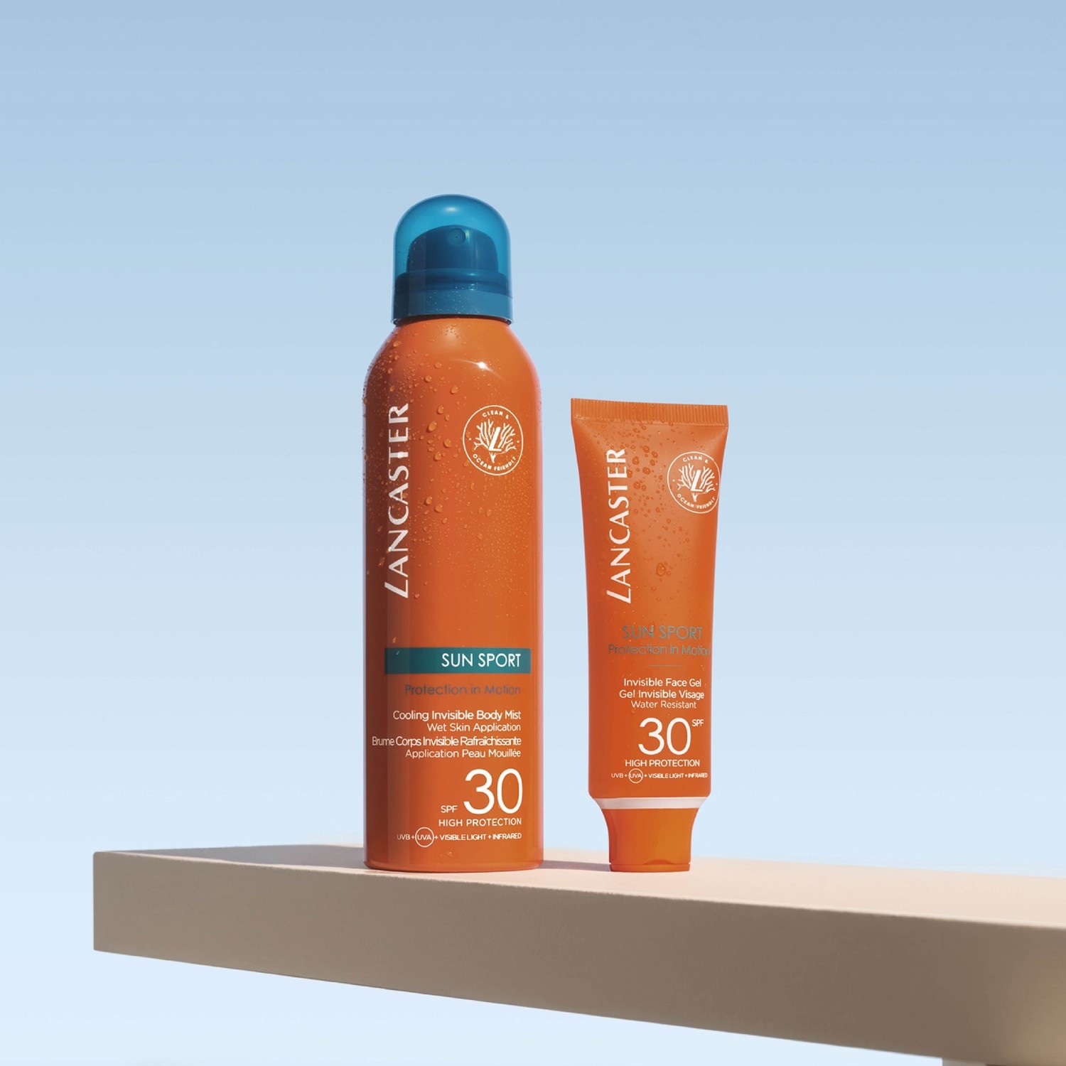 Lancaster neredzamā atsvaidzinošā migla mitrai ādai SPF30