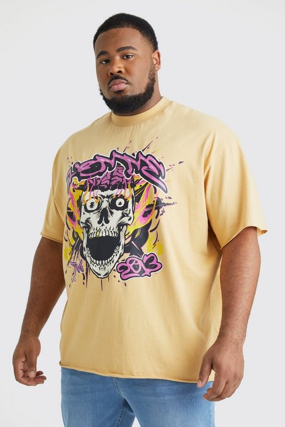 Plus Oversize T-Shirt mit Print