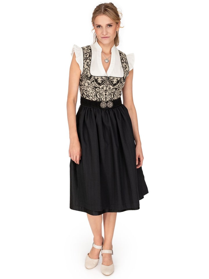 MarJo Midi Dirndl SCHÖFWEG in schwarz günstig kaufen