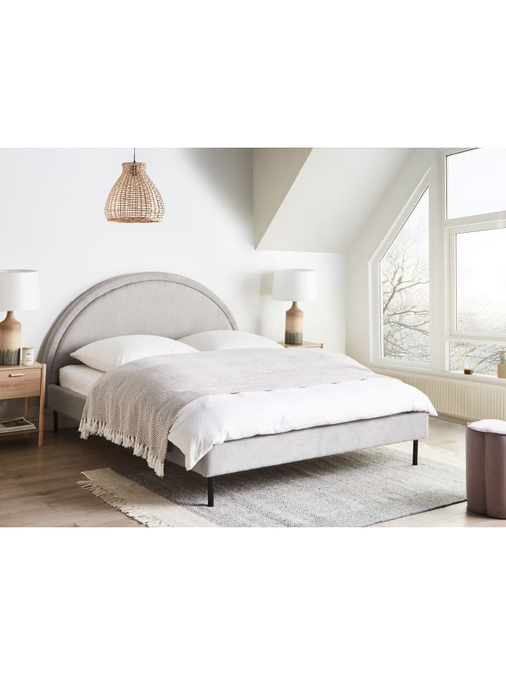 Beliani Doppelbett MARGUT in Grau - (W) 172 x (H) 116 x (L) 214 cm günstig kaufen onesize