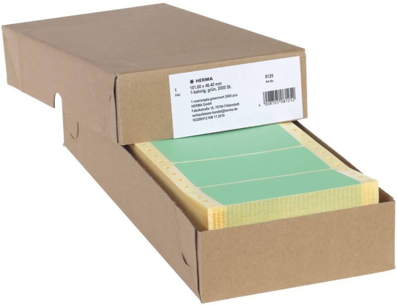 HERMA 8125 Computer-Etiketten Grün 101,6 x 48,4 mm 2000 Stück