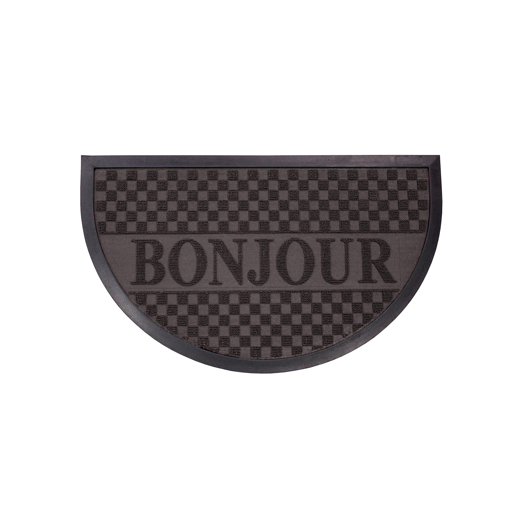 Tapis entrée demi lune antipoussière 