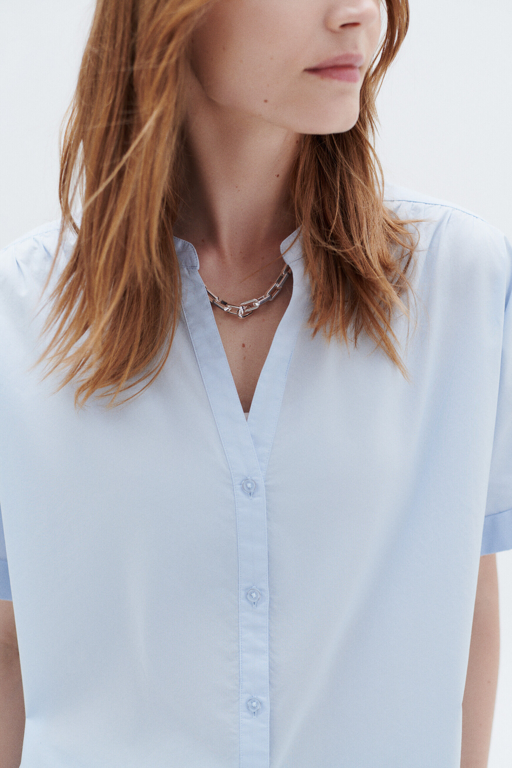 Chemise cado2 bleu ciel femme