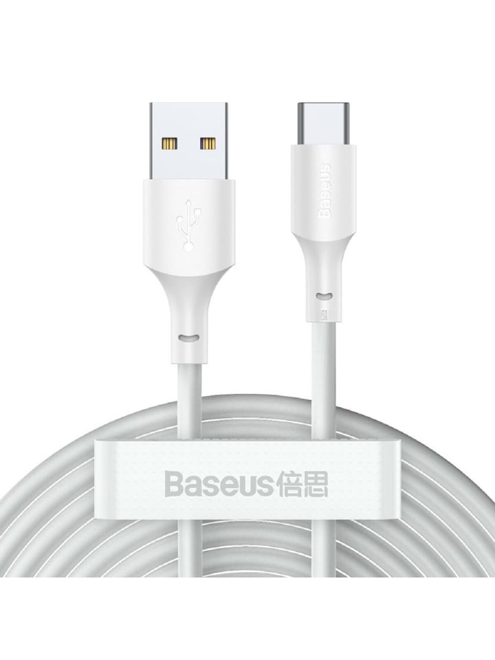 Baseus 2x USB-Kabel -USB Typ C Schnellladung Power Delivery Quick Charge 40 W in Weiß günstig kaufen onesize