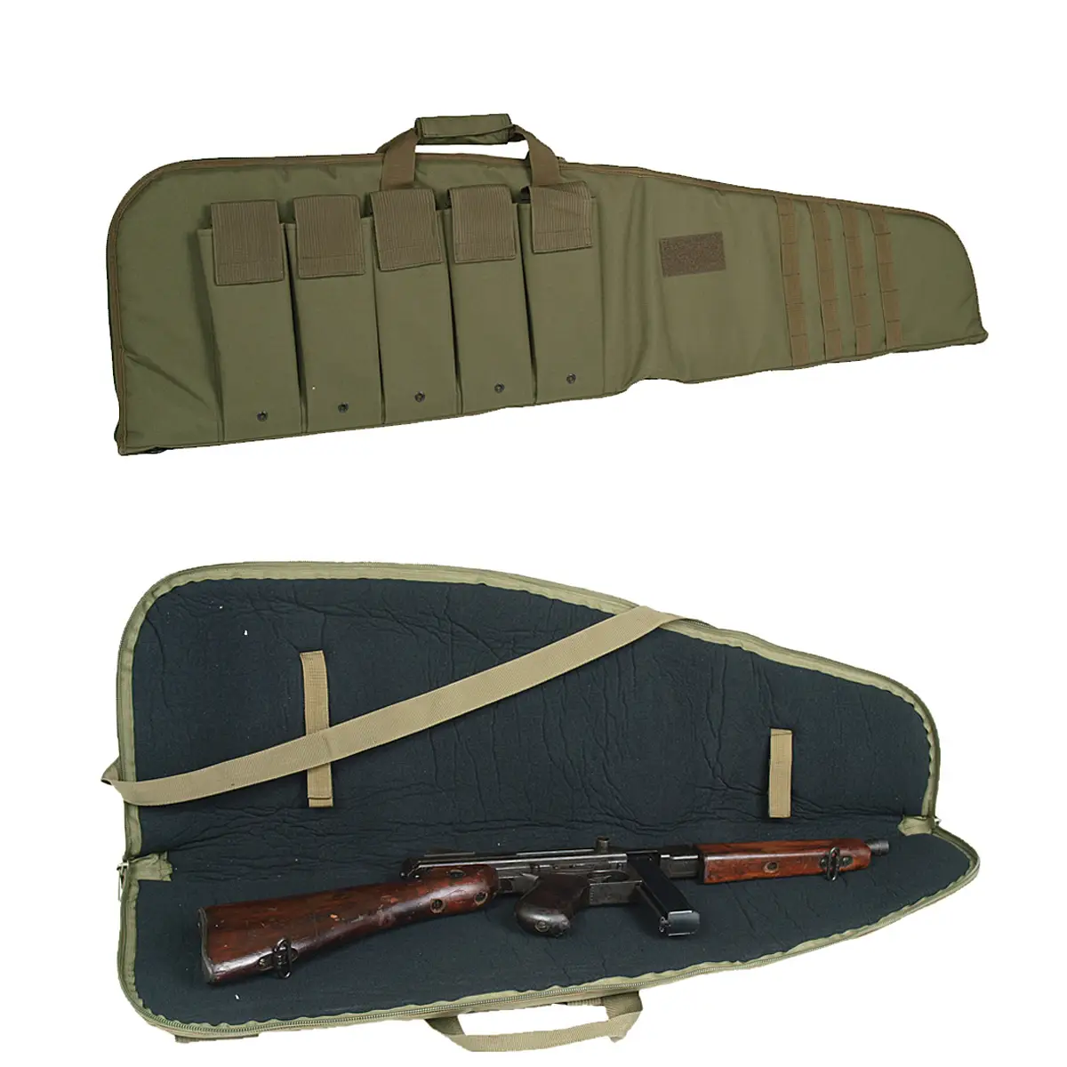 Rifle Case mit Tragegurt oliv, versch. Größen