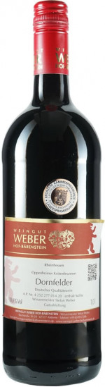 2019 Alsheimer Goldberg Dornfelder lieblich 1,0 L - Weingut Weber Hof-Bärenstein