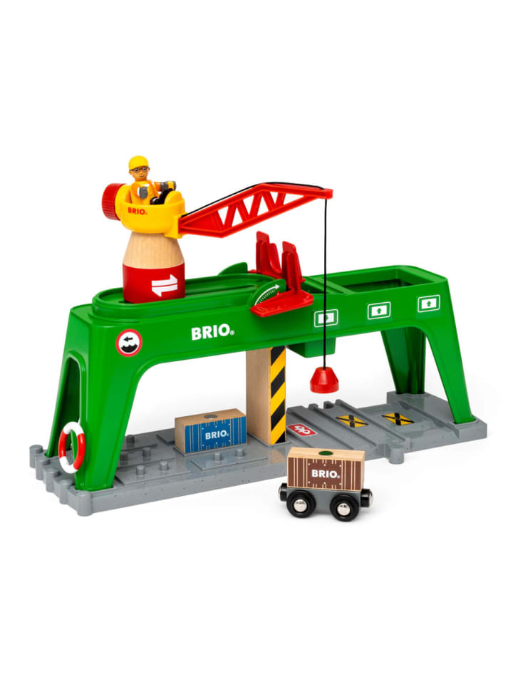 Brio Holzeisenbahn Verlade-Terminal Holz-Containerkran, ab 3 Jahre günstig kaufen onesize