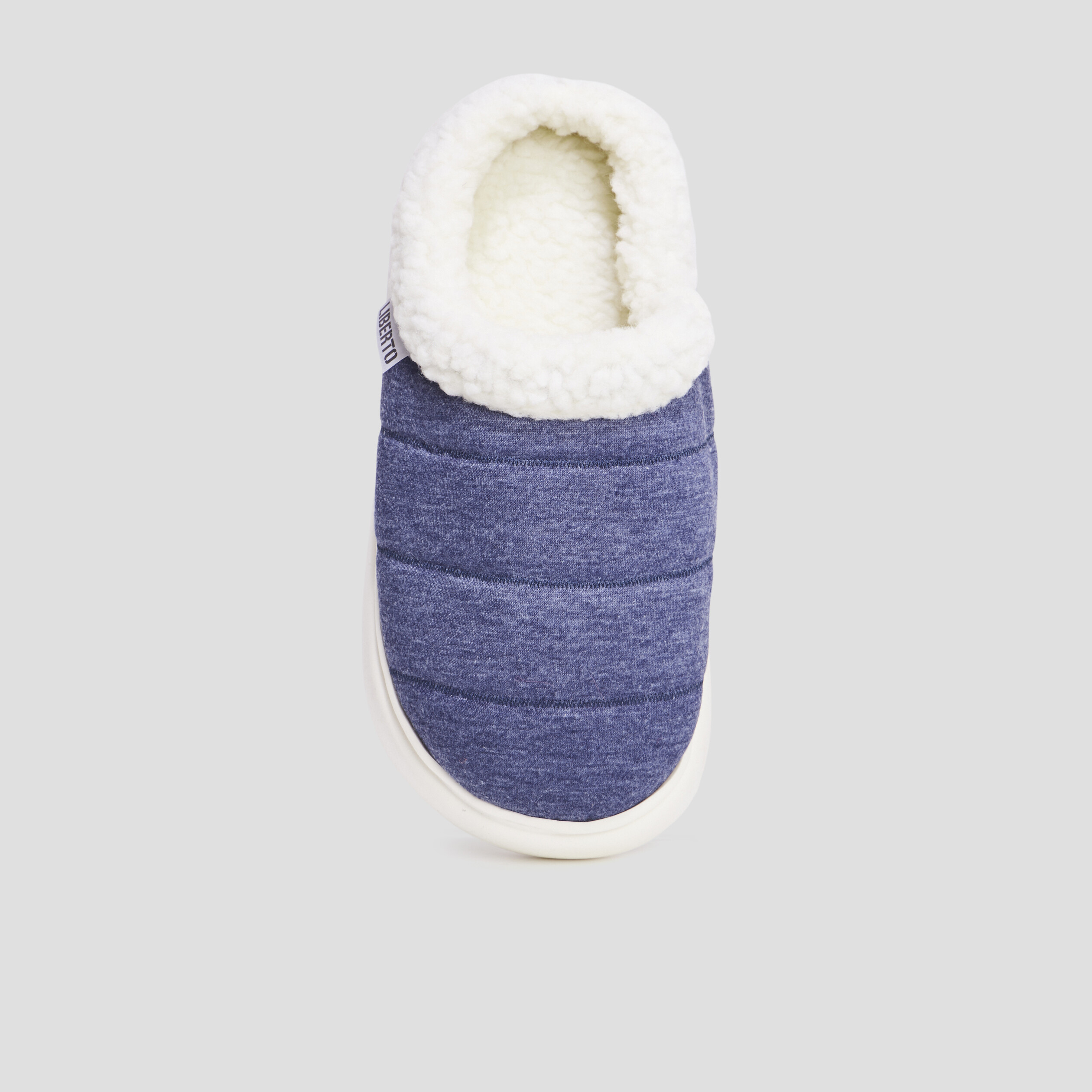 Chaussons mules plateformes Liberto bleu homme | La Halle