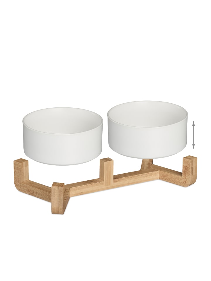 relaxdays Hundenapfbar in Weiß - 850 ml günstig kaufen onesize
