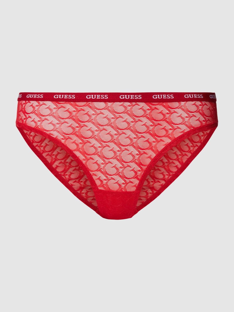 Slip im semitransparentem Design Modell 'EDYTHA' in rot