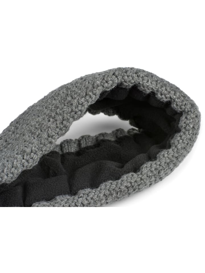 styleBREAKER Häkel Stirnband in Grau meliert günstig kaufen onesize
