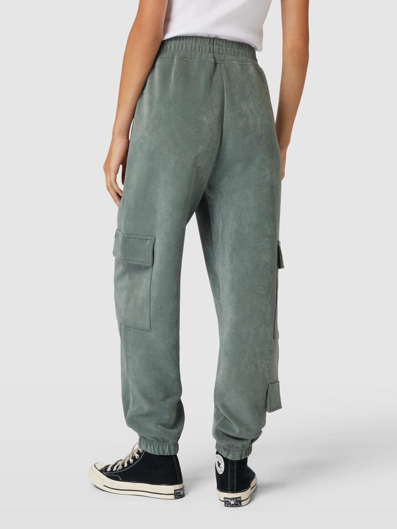 Sweatpants mit Cargotaschen Modell 'EUPHEMIA' in bottle