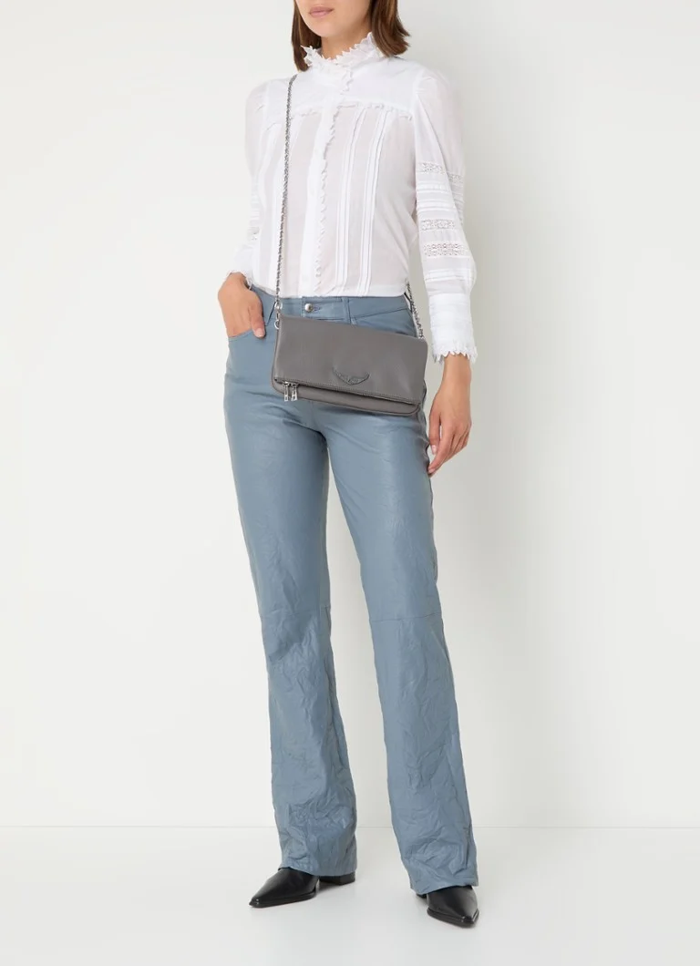 Geantă Zadig&Voltaire din piele ciocănită