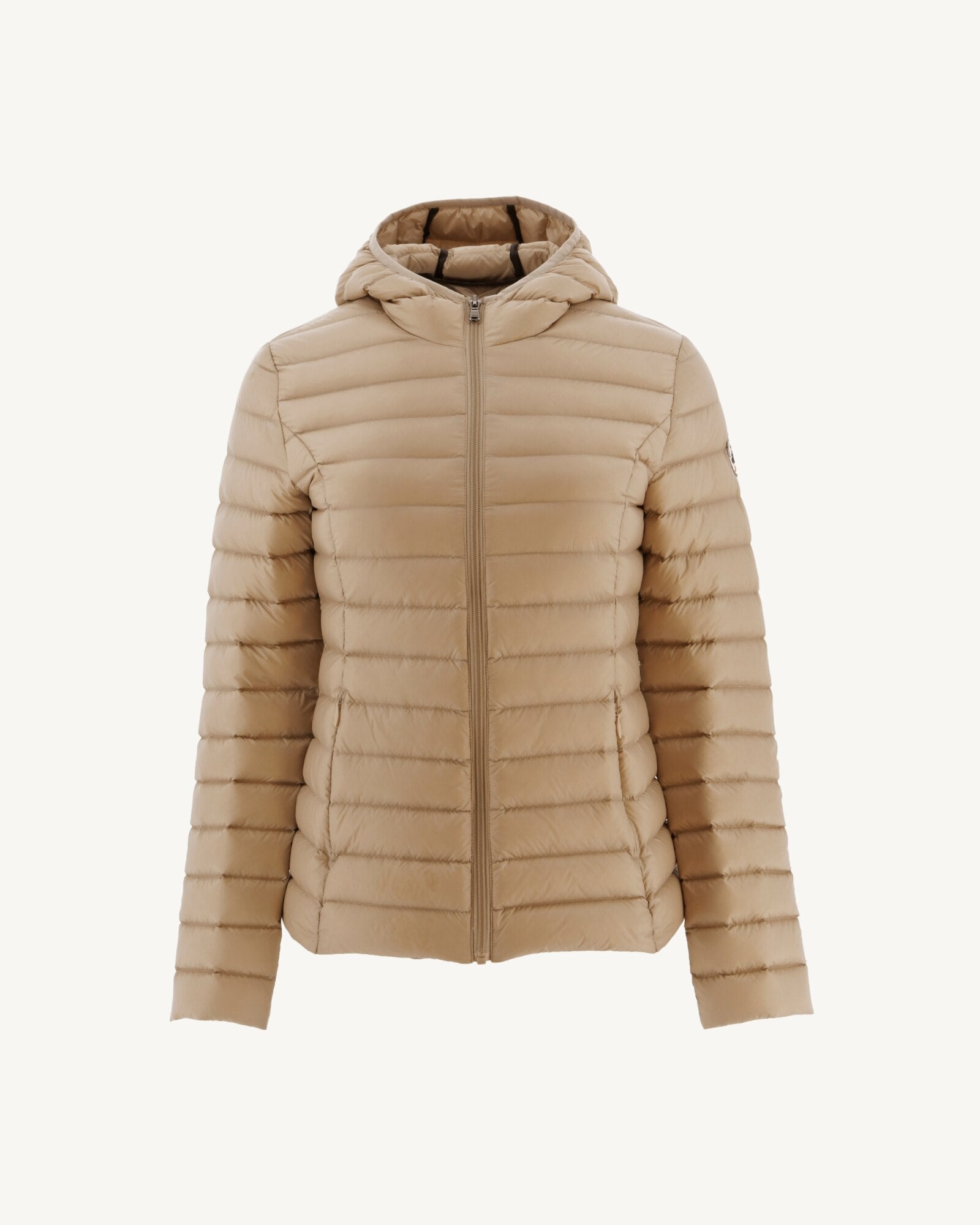 Doudoune légère à capuche Beige Cloe
