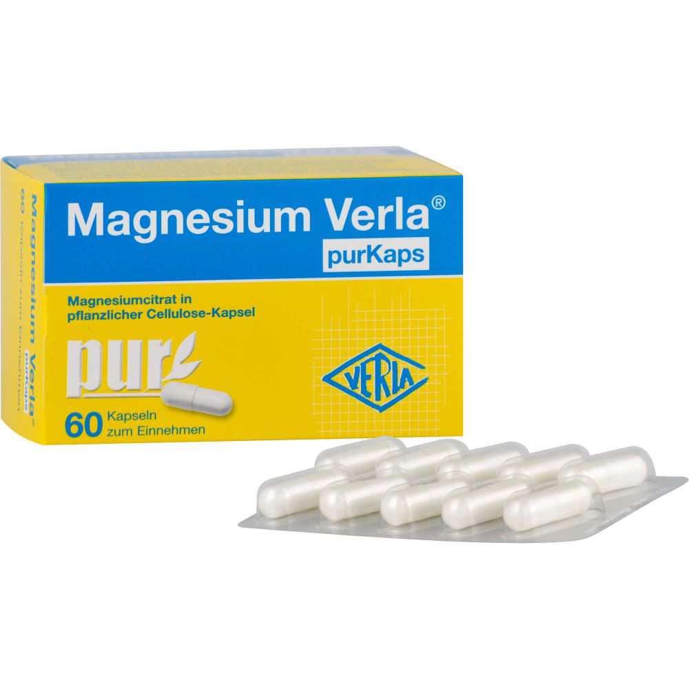 MAGNESIUM VERLA purKaps vegane Kapseln z.Einnehmen