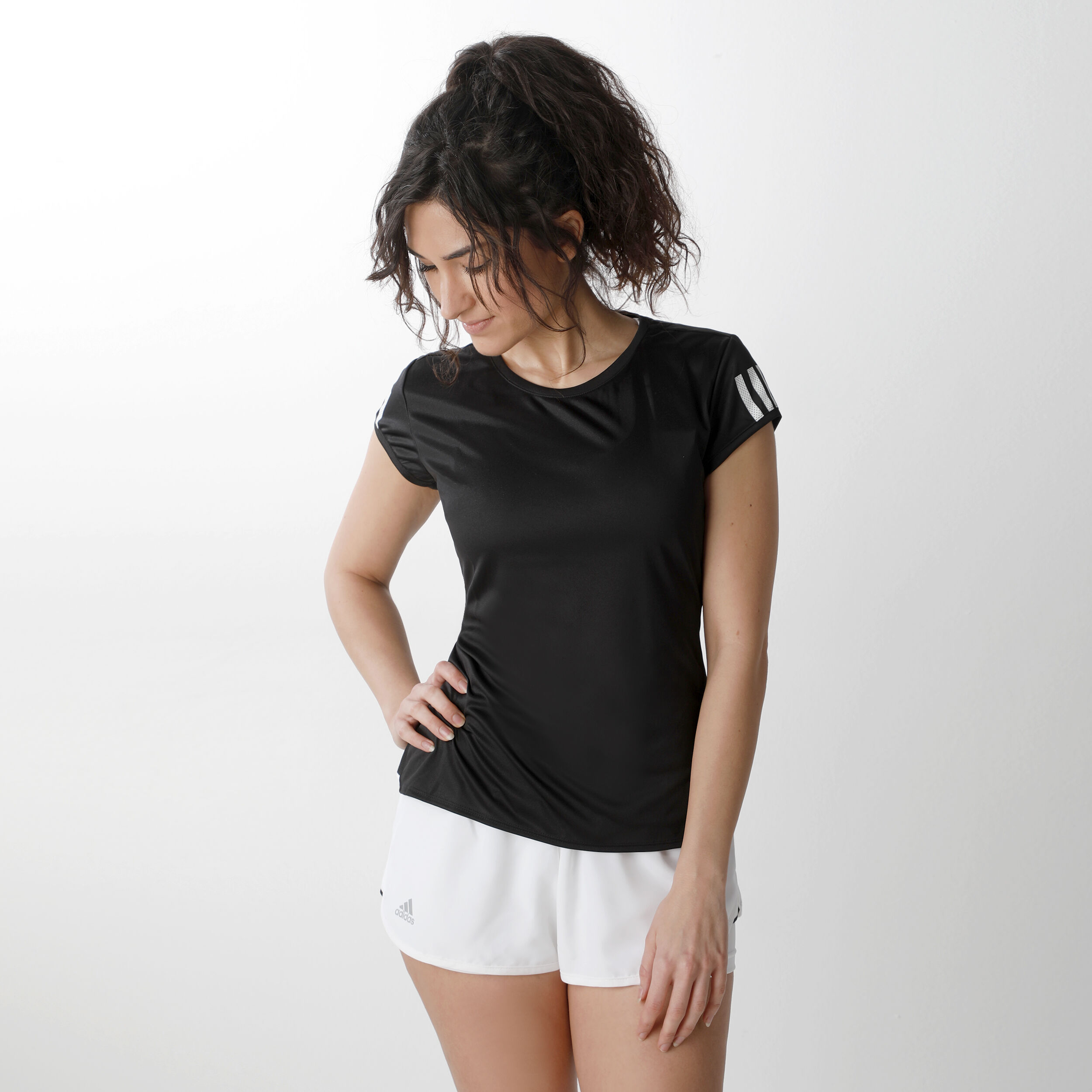 Club Shorts Damen - Weiß, Silber