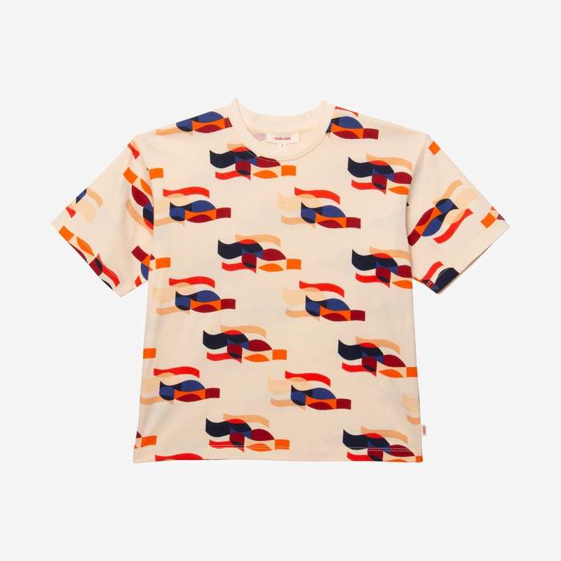 T-shirt garçon arty jaune Catimini