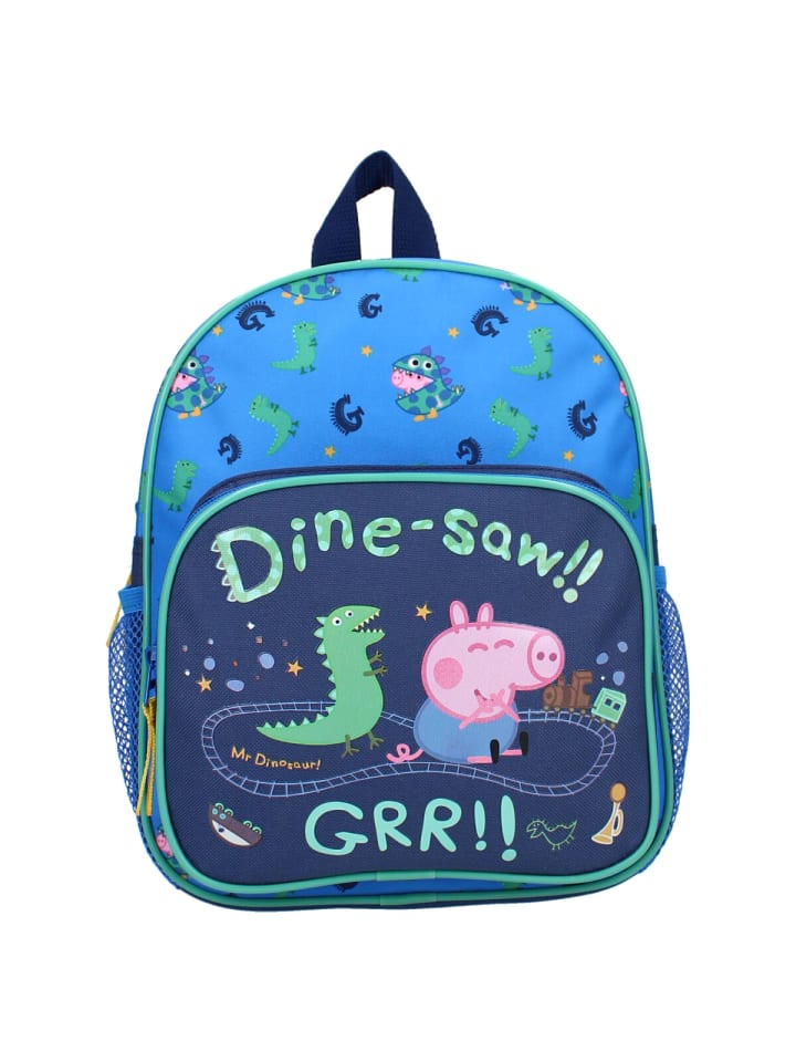 Peppa Pig Peppa Pig Rucksack für Jungs – Cooles Dino-Motiv Schultasche in Blau günstig kaufen 29 x 22 cm