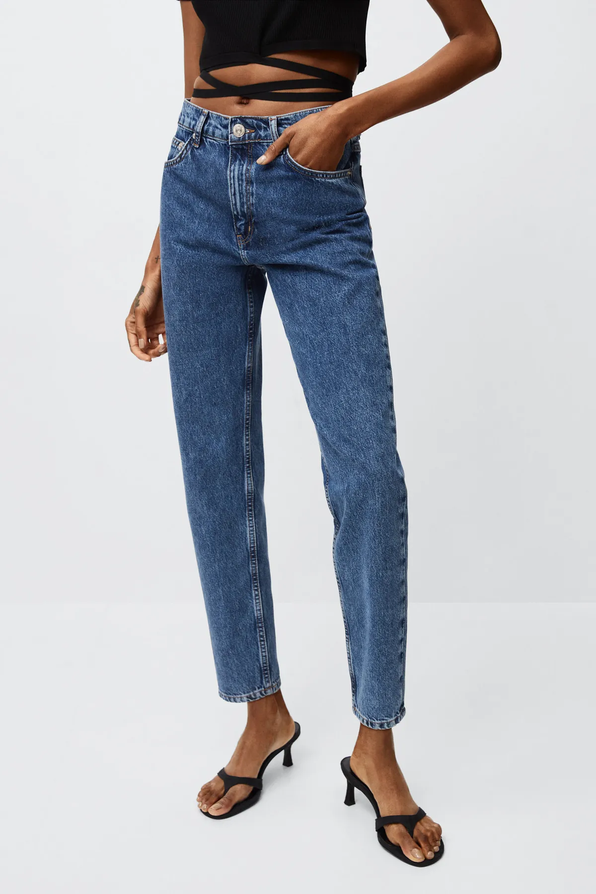 MANGO Woman  Jeans - Dunkelblau - Boyfriend