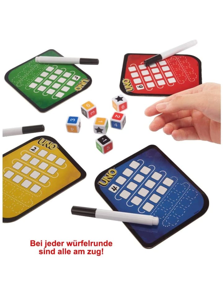 Mattel UNO - Würfelspiel in mehrfarbig günstig kaufen onesize